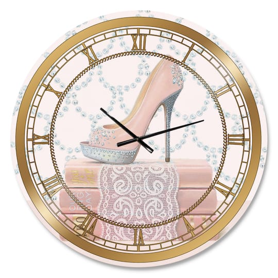Designart Fashion And Glam Shoes II Wall Clock